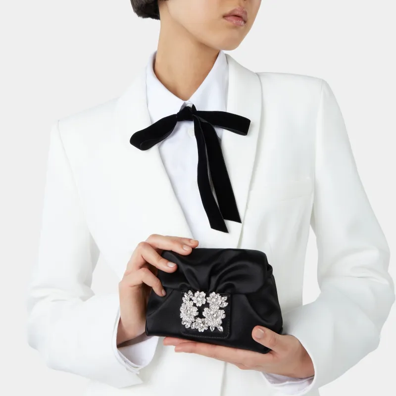Roger Vivier Embellished Foldover Top Crossbody Bag-5