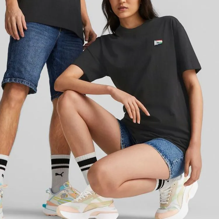 PUMA Set-in Sleeve T-Shirt Unisex Black-2