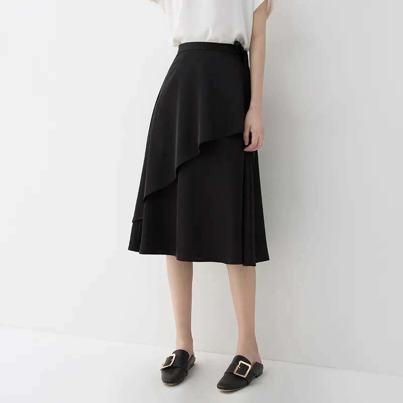 SOON FLOWER Skirt Women's Black-3