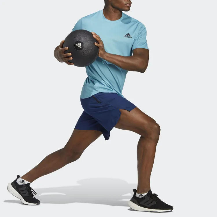 Adidas Casual Shorts Men Blue-2