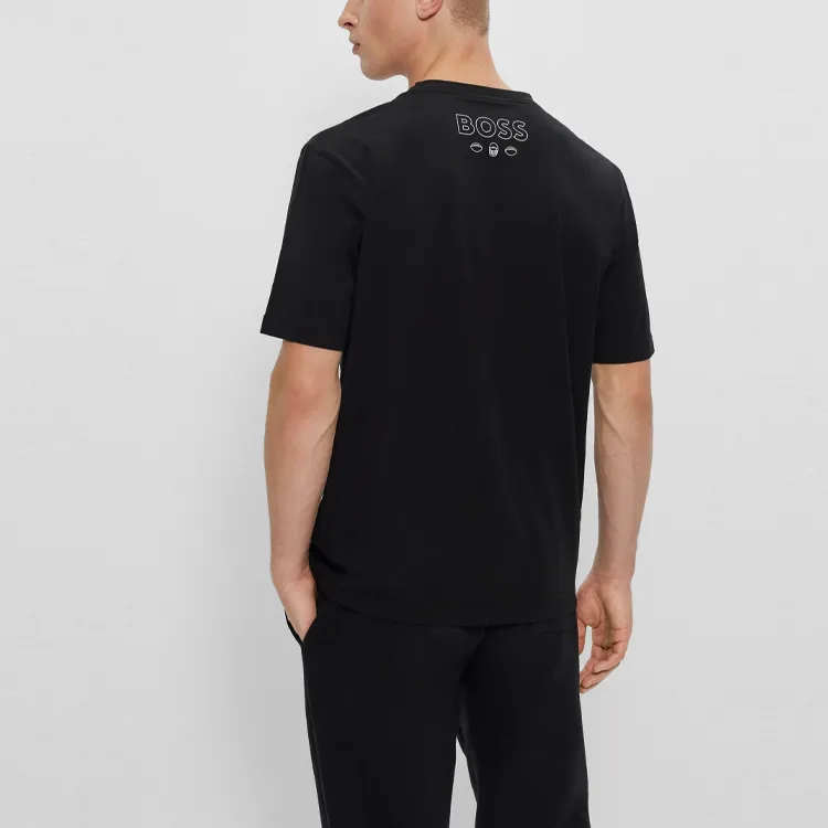 HUGO BOSS T Shirts Men Black-2