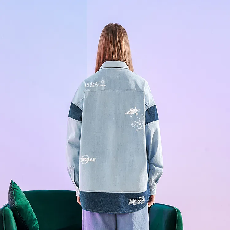 LAMLICKA Shirts Unisex Blue-4
