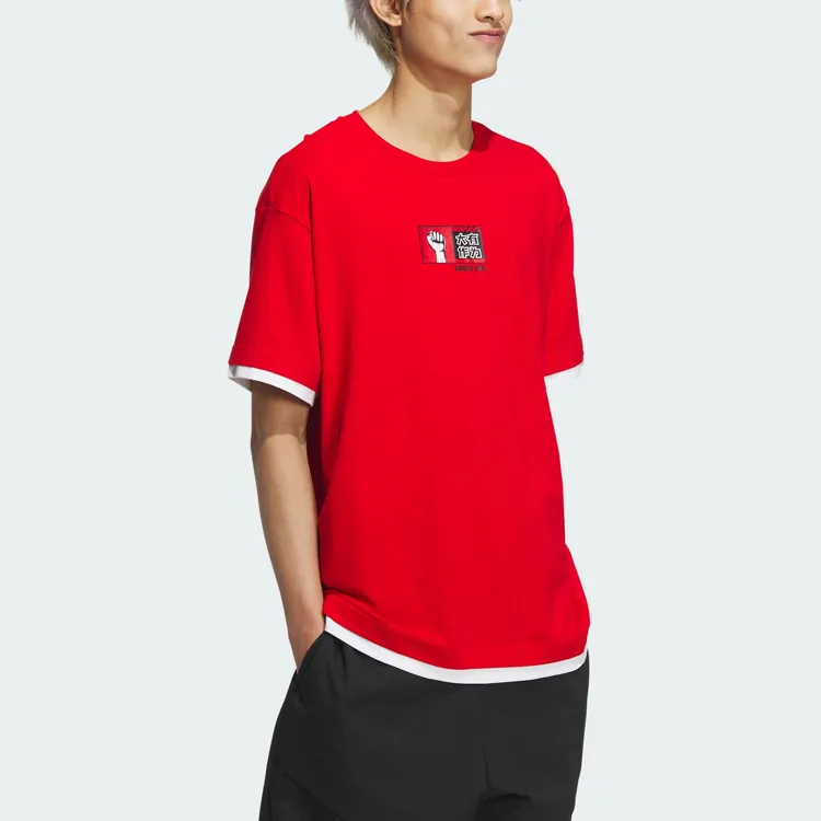 Adidas Neo T Shirt Unisex Light Scarlet-4