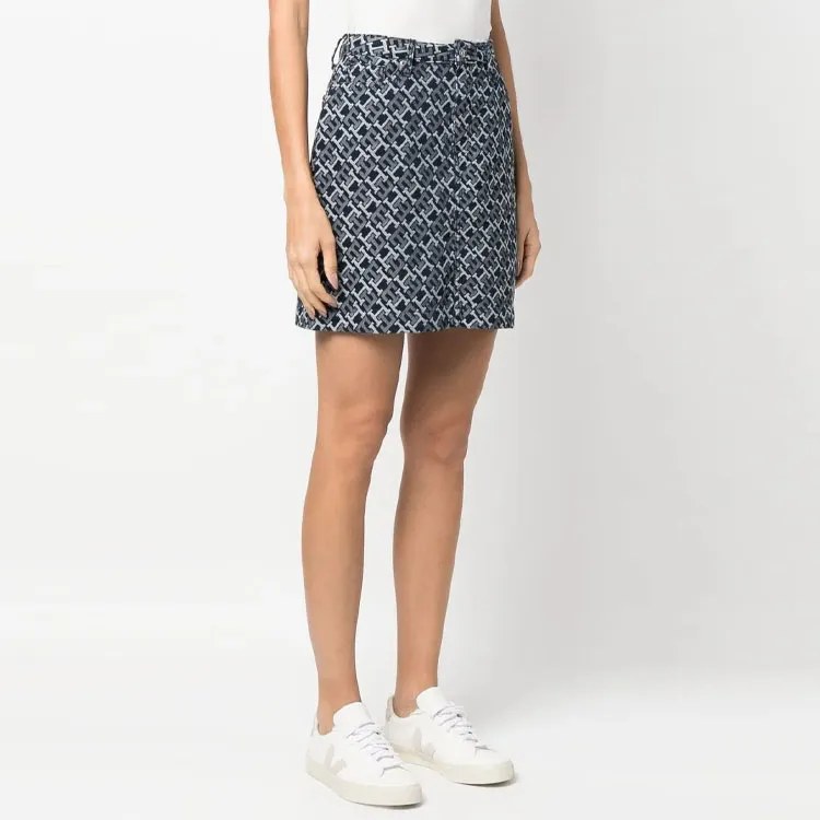 Tommy Hilfiger Logo print Denim Skirt-3