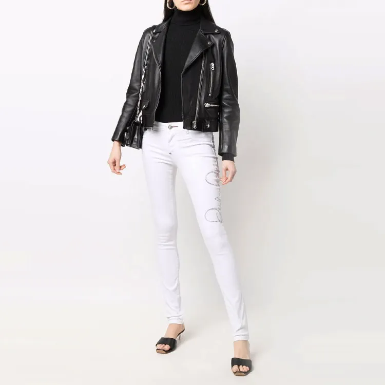 PHILIPP PLEIN Logo print Jeggings-1