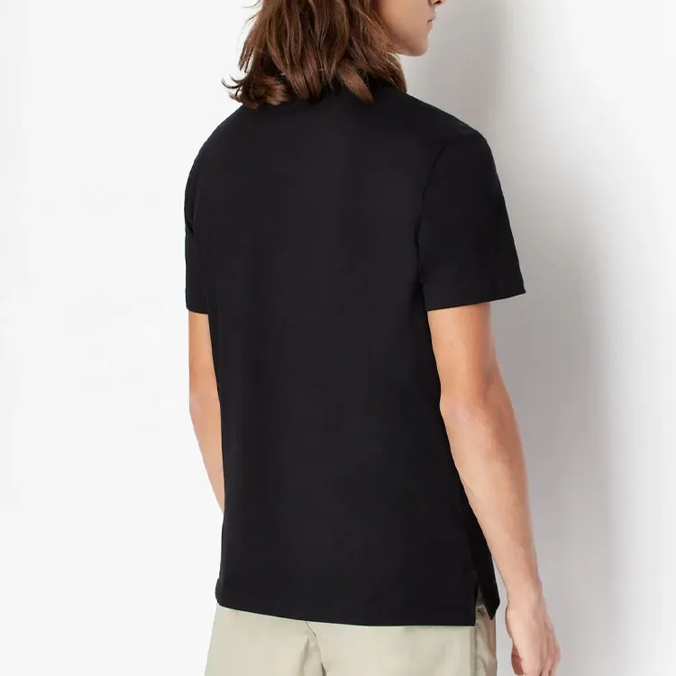 ARMANI EXCHANGE SS23 Polo Shirt Men's Black-3