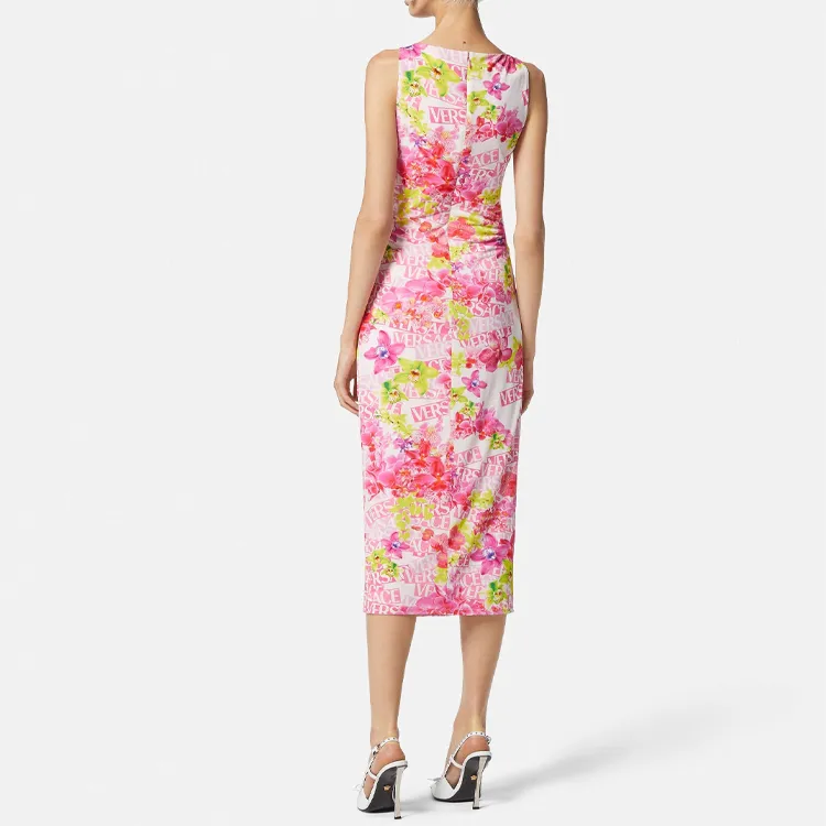 VERSACE SS23 Holiday Sleeveless Dresses Women's Pink-2