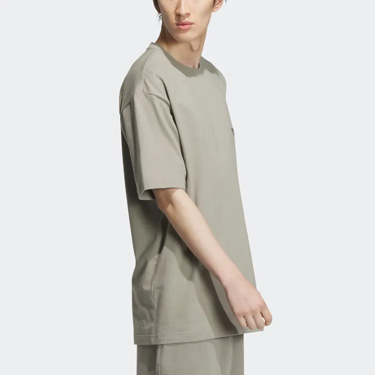 Adidas T Shirt Men's Pebble Silver Gray-3
