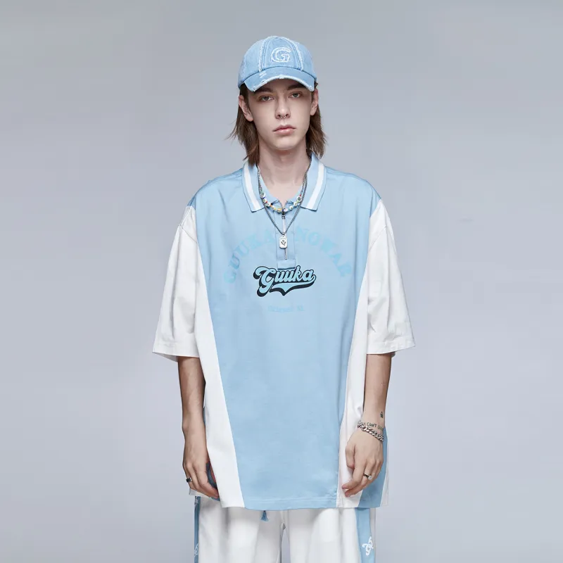 Guuka T Shirts Men Pink/Blue-3