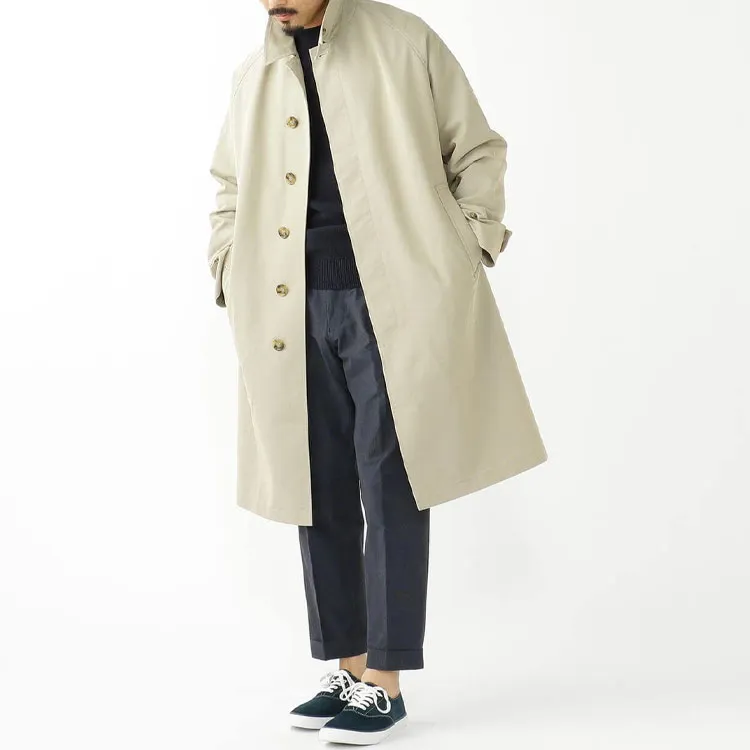 Beams Trench Coats Men Beige-2