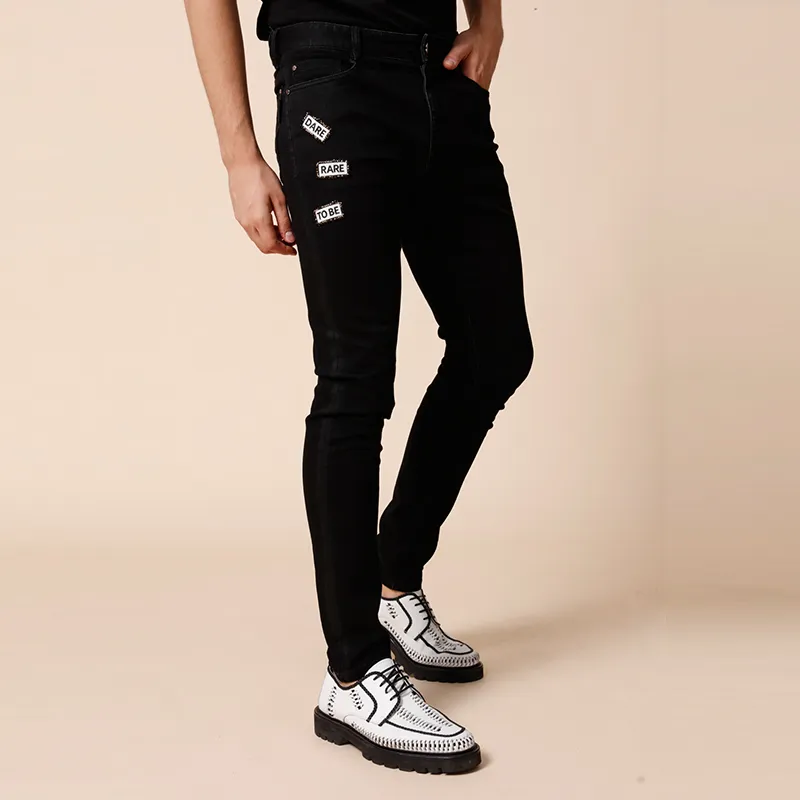 RARE SS22 Slim Fit Pants Moderate Jeans Men's Black-2