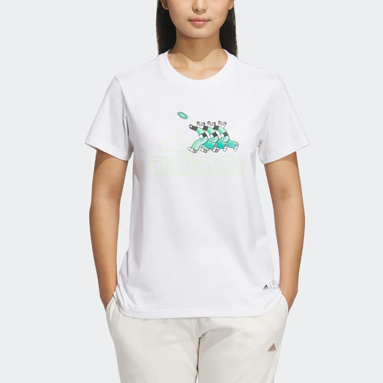 adidas Women's Badge Of Sport Tee White-1