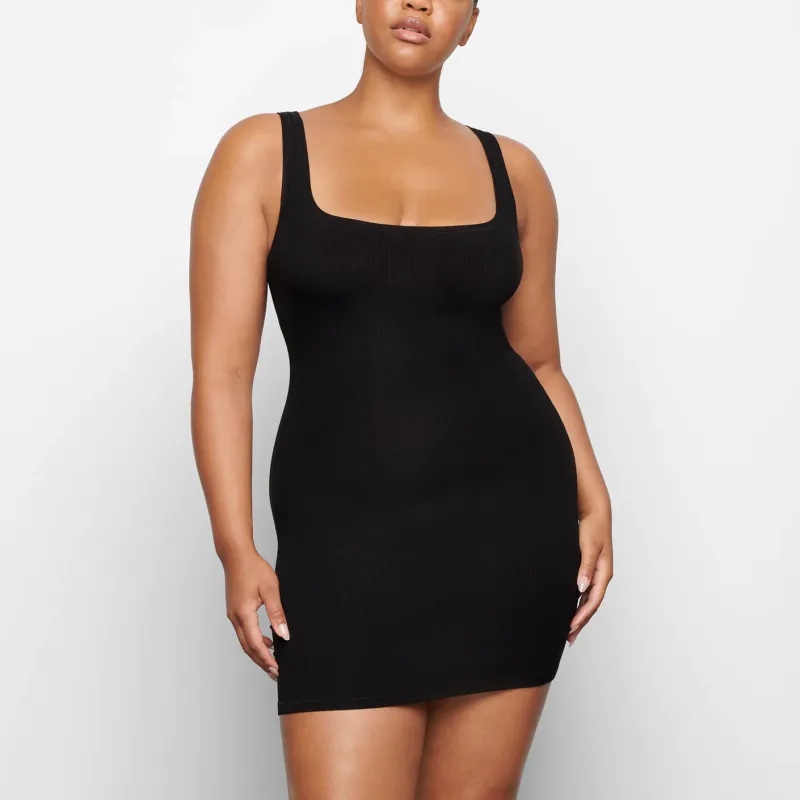 Skims Slip Dresses Women's Agate Black-1