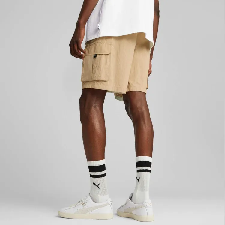 PUMA Mmq Series Sports Shorts Unisex Desert Yellow-3