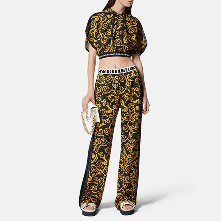 VERSACE JEANS COUTURE SS23 Casual Pants Women's Black-1