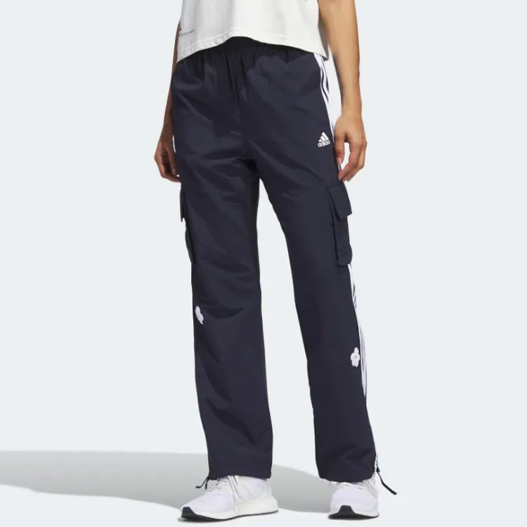 Adidas Knitted Sweatpants Women's Navy Blue-1