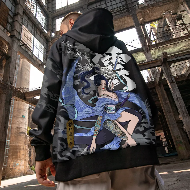 SANSYAS HONGLIANZHIMENG ZHAOYUN Hooded Loose Fit Regular Sweatshirt Unisex-9