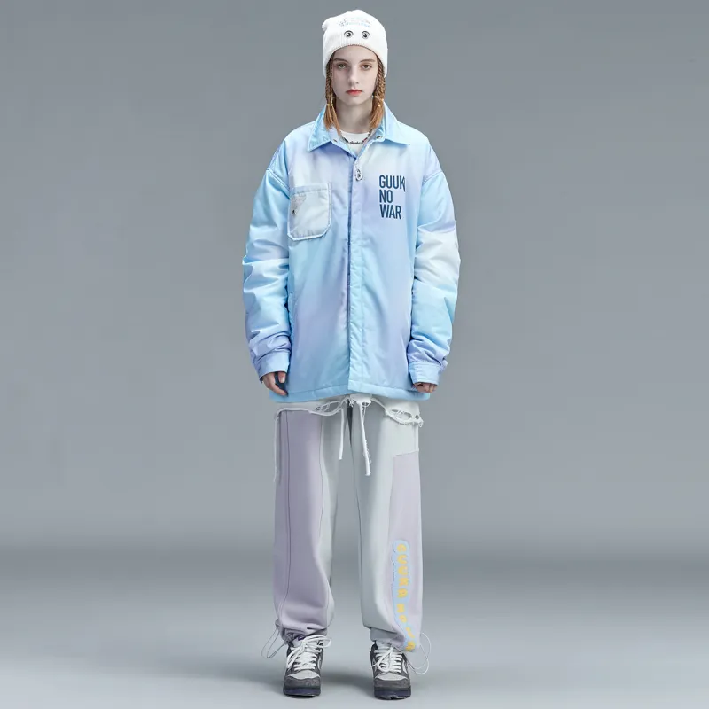 Guuka Puffer Jacket Unisex Light Blue-3