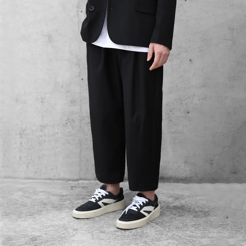 CLIMAX VISION Straight Casual Pants Unisex Black-4