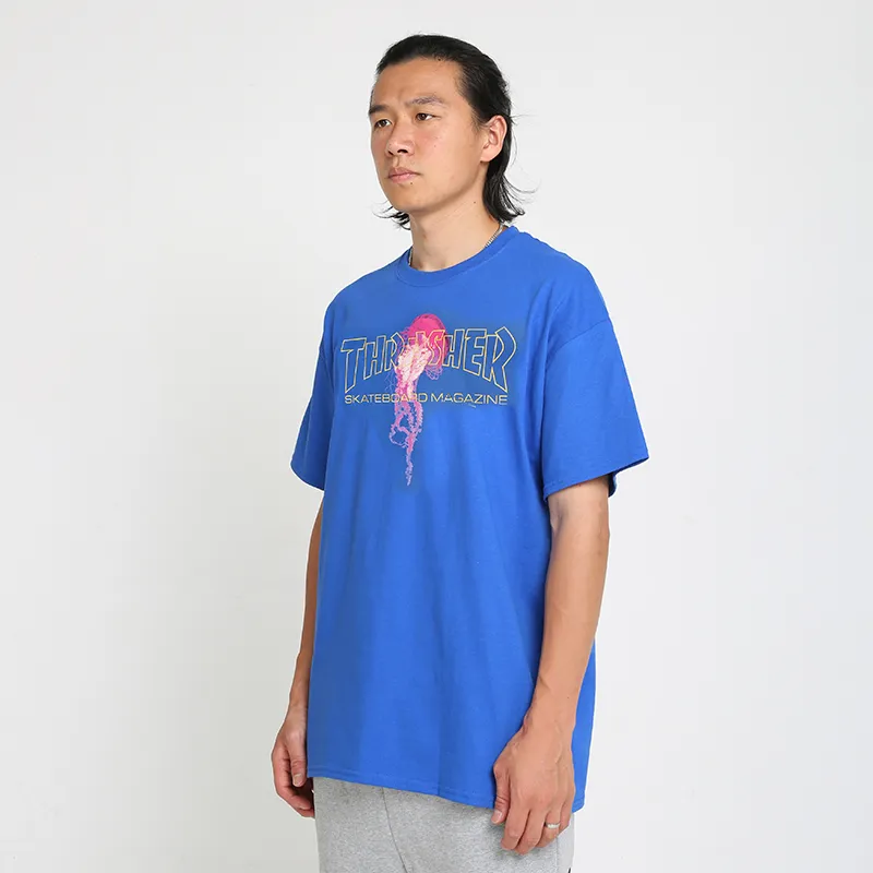 Thrasher T Shirts Unisex Blue-2