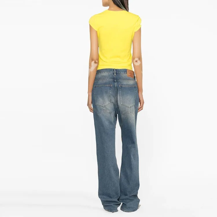 DIESEL SS23 Regular T Shirt Women's Canary Yellow-2
