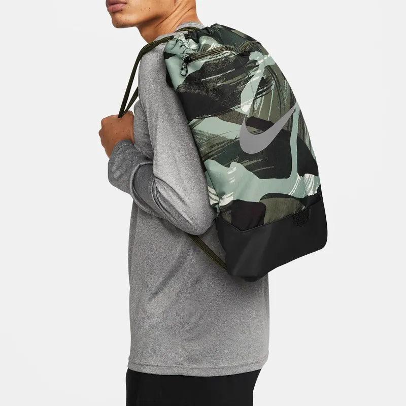 Nike Fabric Backpack Gym Bag Large Size Unisex Army Green-3