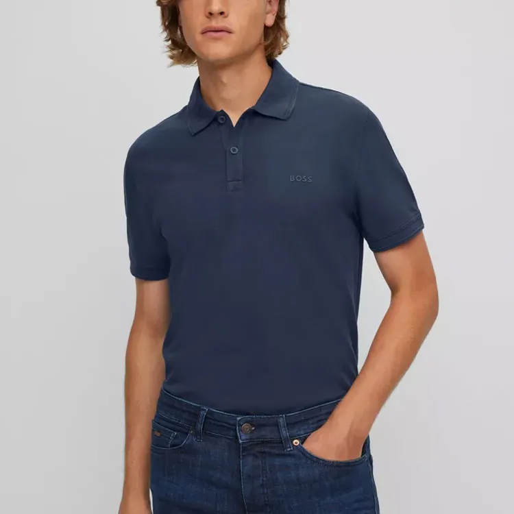 HUGO BOSS Polo Shirts Men Dark Blue-2