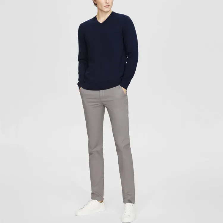 THEORY Cashmere Sweaters Men Dark Blue-1