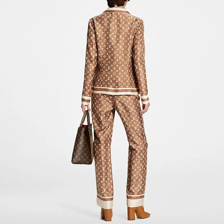 LOUIS VUITTON Casual Pants Women's Brown-2
