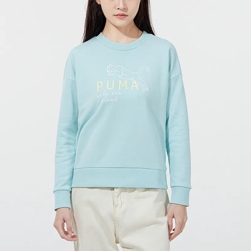 PUMA Vogue Sweatshirts Women's Sky Blue-2