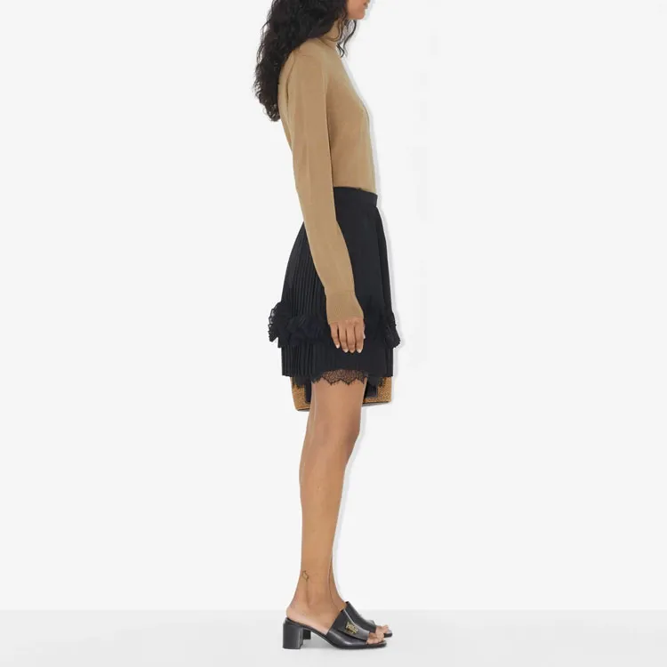 Burberry Casual Short Skirts Women's Black-3
