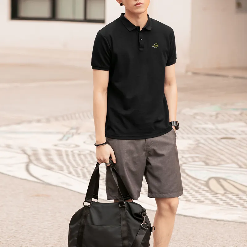 GUKUUL Polo Shirts Men Obsidian Black-3