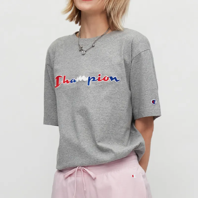 Champion SS22 Crew Neck Fitted Straight Short Sleeved T Shirt Japan Version Unisex-2