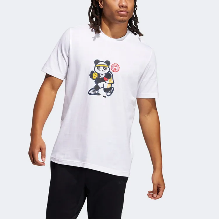 Adidas T Shirts Men White-1