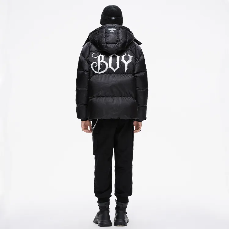 Boy London Down Jacket Winter Unisex Black-4