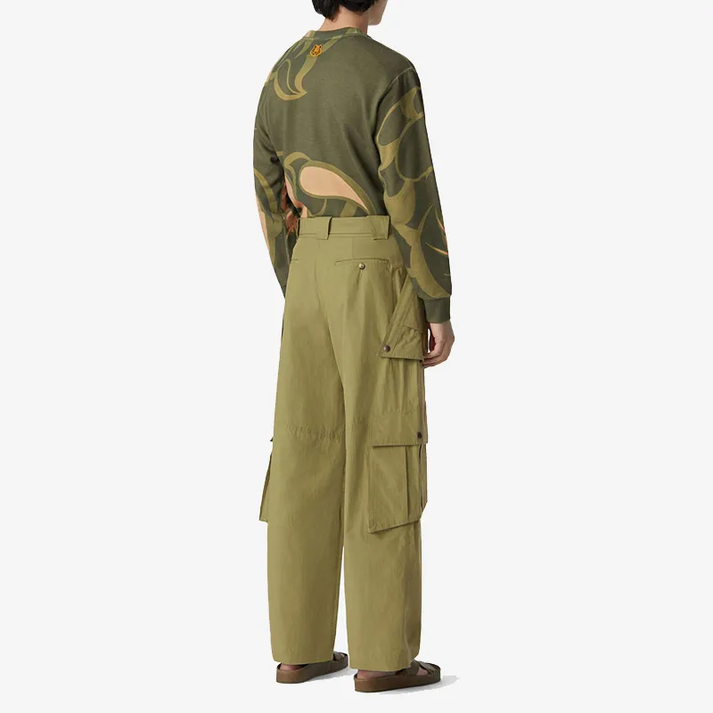 KENZO Cargo Pants Men Army Green-4