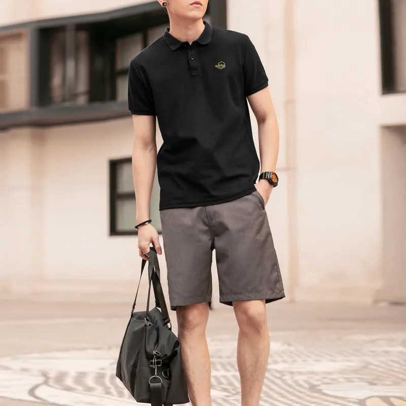 GUKUUL Polo Shirts Men Obsidian Black-2