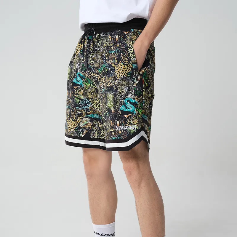 SPALDING Loose Fit Shorts Unisex Black-4