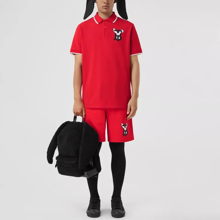 Burberry SS23 The Year Of The Rabbit SS23 Polo Shirt Men's Bright Red-2