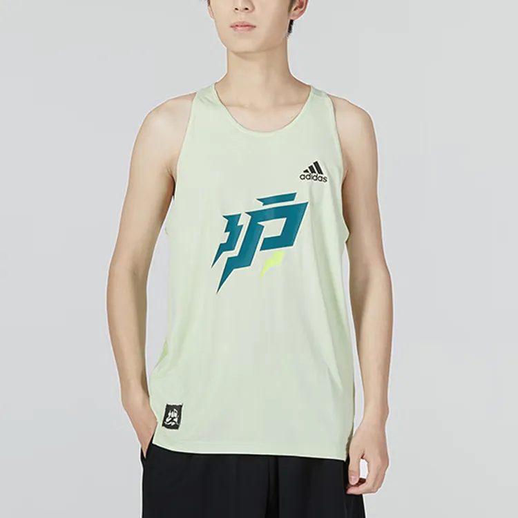 Adidas Tank Tops Men Green-1