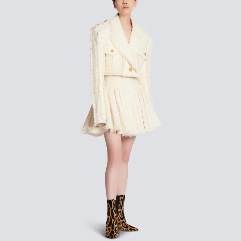 BALMAIN Jackets Women's Beige-1