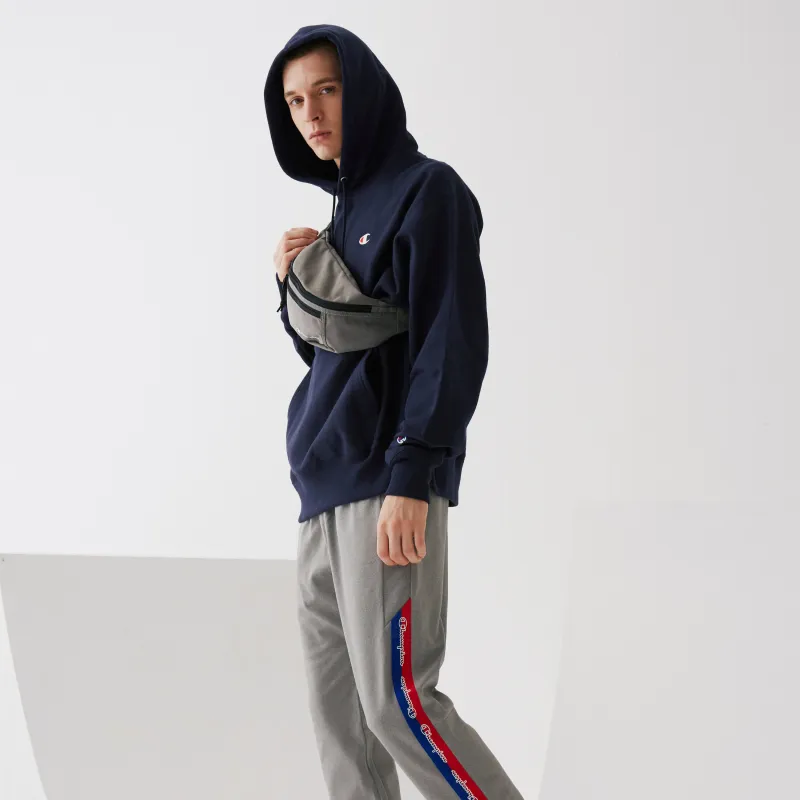 Champion Hooded Loose Fit Regular Sweatshirt Winter US Version Unisex Navy Blue-3
