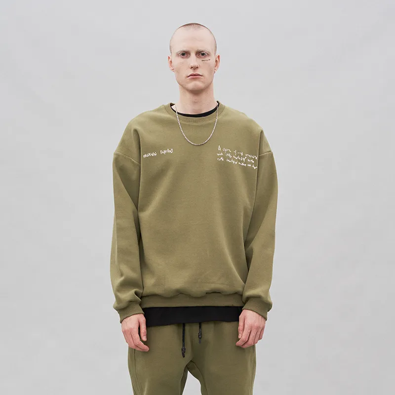 Organic Emotion Crew Neck Loose Fit Heavyweight Sweatshirt Unisex-7