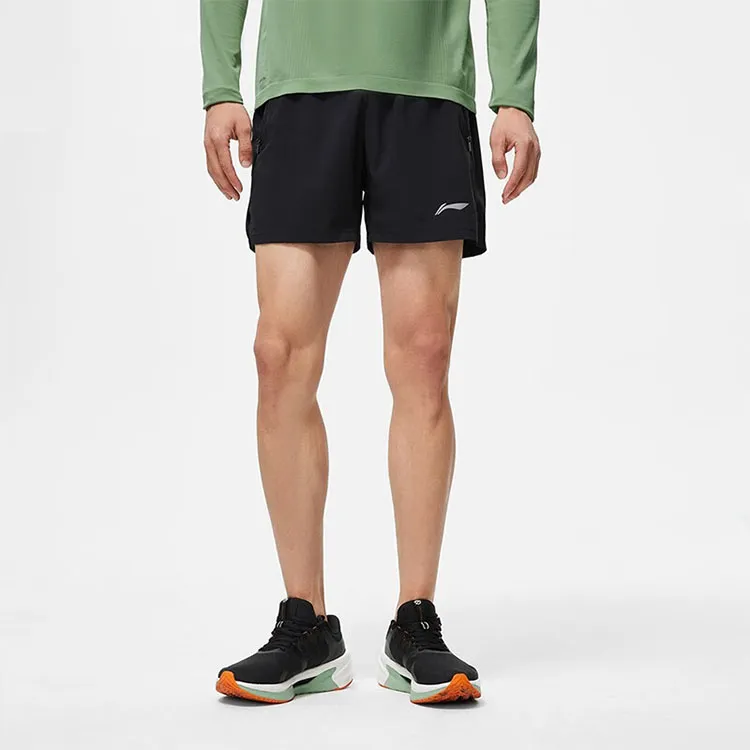 LINING Running Collection Sports Shorts Men Black-2