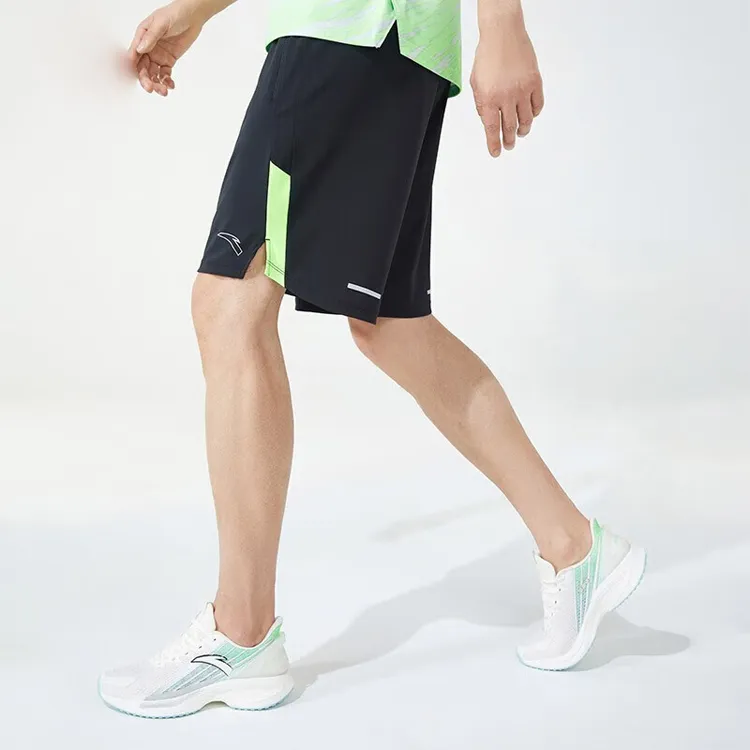 Anta Running Collection Casual Shorts Men's Iridescent Green-4