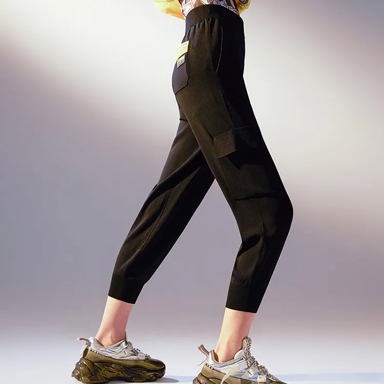 Fiona Chen Casual Pants Women's Black-4