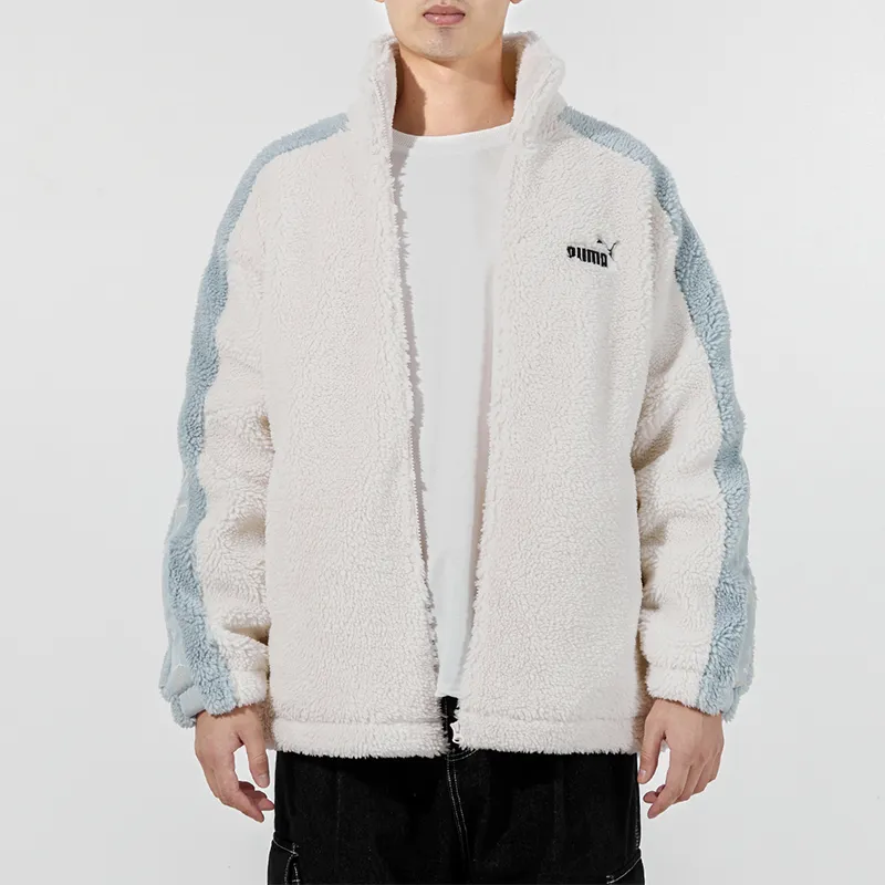 PUMA Velvet Jackets Men Ecru-4