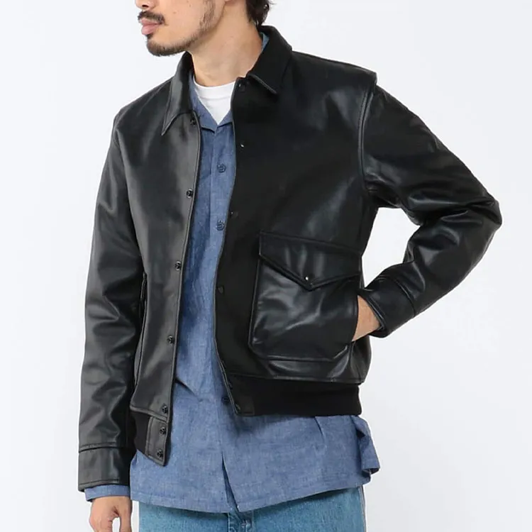 Beams Leather Jackets Men-5