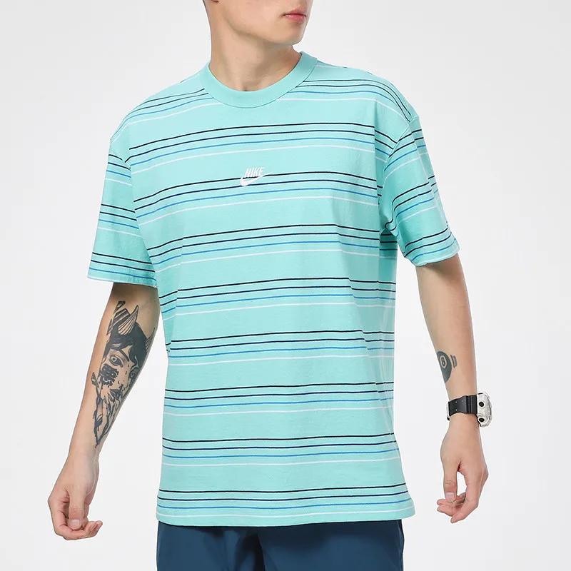 Nike T Shirts Men Turquoise-4