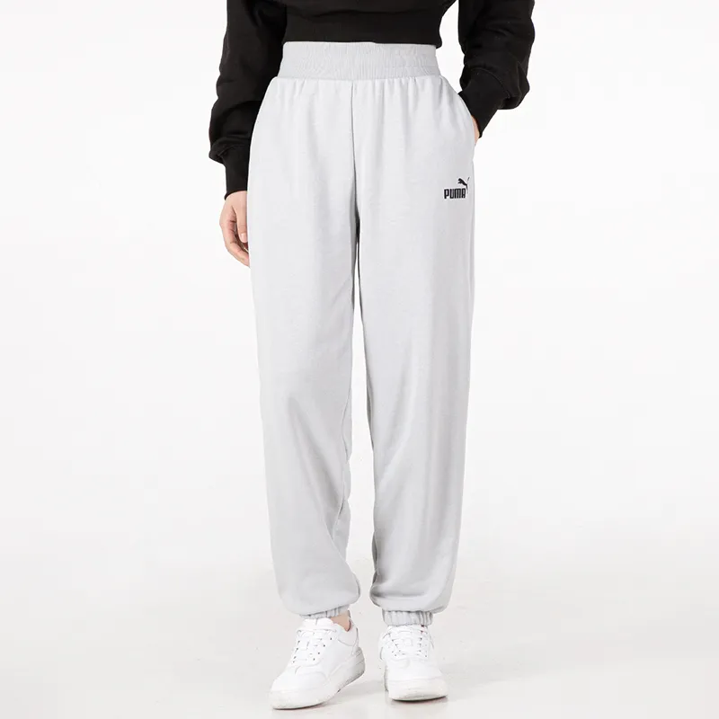 PUMA Knitted Sweatpants Women's Gray-4